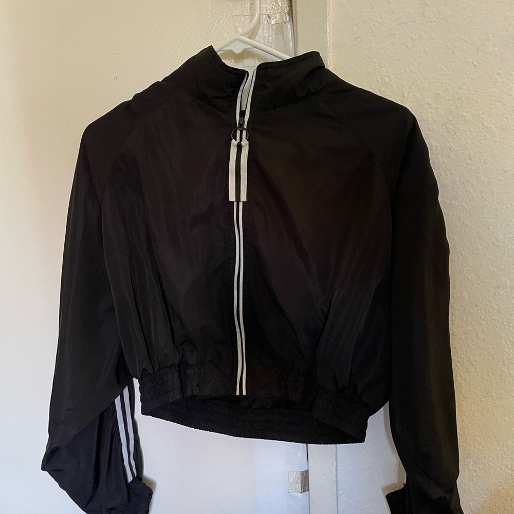 Women's Black Zip-Up Jacket
